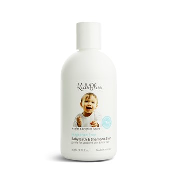 KidsBliss认证有机婴儿沐浴和洗发水2合一图像