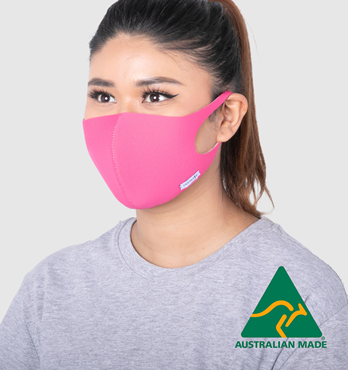 热粉可重复使用的口罩图片